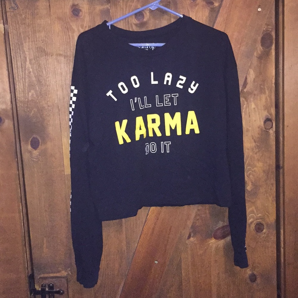 Long sleeve crop top